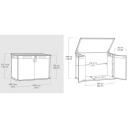 Keter Садовый сарай 29212413 2020L, 190,5 x 109,3 x 132,5 см, 61,2 кг, нержавеющие стальные петли, наклонный порог, замок двери