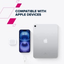 Кабель с подключением USB C к USB C и быстрой зарядкой 100 Вт CC100SC C-C 100W 2 m Белый CNS-CC100SC20W CANYON