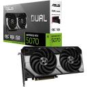 Asus Видеокарта DUAL-RTX5070-O12G 12GB GDDR7, PCIe 5.0, 2 вентилятора, 7680 x 4320, NVIDIA G-SYNC, VR готова