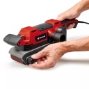 Lentes slīpma&scaron;īna TE-BS 850 E, EINHELL, 4466245, 850 W, 400 m/min, 140 mm x 75 mm slīpē&scaron;anas virsma, 3 slīpē&scaron;anas lentes 533 x 75 mm (P80)