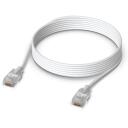 Ubiquiti UACC-Cable-Patch-EL-3M-W, patch kabelis, 3m, RJ-45, RJ-45, Cat6, 2.5mm, 2.5GbE, PoE++, taisns kontakts, 1 gab.