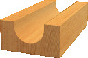 Divpus.pusap.frēze, HM R=6 mm, l=9,5 mm,kāts 8mm, Rokas frēzēm, malu frēzēm IELIEKTO GROPJU FRĒZE STANDARD FOR WOOD, 2608628368 BOSCH