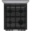 Gorenje Dujinė viryklė GK5C42SJ, 50cm, 4 zonos, 62l, elektrinė orkaitė, Inox, 9 režimai, Aqua Clean
