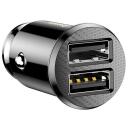 Baseus Auto Laadija, CCALL-ML01, 2xUSB, 5V, 3.1A, 15W, must, 2 laadimisporti