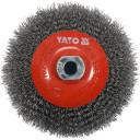 Щетка дисковая гофр.125мм/M14 INOX YT-47612 YATO