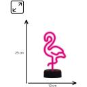 Manta Dekoratiivne lamp SNL79PK, 5 W, 12 cm, 10 cm, 25 cm, 3 x AA, 5 V, 2 m, LED, Flamingo