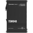 Teltonika komutators TSW040 8-portu PoE+ 240 W, 8 x RJ45, 7-57 VDC, 44-57 VDC PoE, 20 Gbit/s, alumīnijs