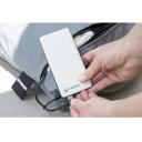 Eurom Warmigo Grey &scaron;ildoma pagalvė sėdėjimui ir nugarai 12W 3 režimai iki 75&deg;C powerbank 20000mAh ne&scaron;iojama pilka