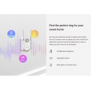 Ezviz CH1 Smart Doorbell Chime Wi-Fi 2.4 GHz Divu Antenu Regulējams Skaļuma Signāls Balts