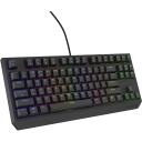 Genesis Mehāniskā Spēļu Tastatūra THOR 230 TKL NKG-2077, 87 taustiņi, USB, RGB, Outemu Red slēdži, TKL dizains