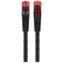 Goobay Āra patch kabelis, 55433, 15m, RJ-45, melns, booted, UV izturīgs, ūdensizturīgs, spriedzes atvieglo&scaron;ana
