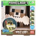 Paladone Minecraft Wolf GloBuddies valgus PP14761MCF, 14,3cm, mitmev&auml;rviline, LED, dimmerdatav, vabalt seisev