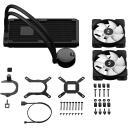 Fractal Design Protsessori vedelikjahutus Lumen S24 RGB FD-W-L1-S2412, 13-56 cfm, 2 ventilaatorit, 10-33.2 dBA, 120 mm
