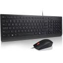 Lenovo Essential juhtmega klaviatuur ja hiir 4X31R64439, 1.8m, 1600DPI, must, USB, t&auml;issuuruses, hiir kaasas