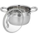 Resto Keta 92102 1.9L, Skersmuo 16 cm, Nerūdijantis plienas, Apvalios formos, 2 rankenos, Matavimo skalė, Indukcinis dugnas