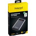 Intenso Power Bank 7332330 10000 mAh, Li-Pol&uuml;meer, USB-C PD, USB-A QC, 2 seadet, LCD ekraan, antriit