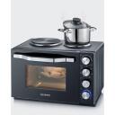Severin Mini ahi 2074, 1500 W, 30 l, 2 kuumutusplaati, 7 funktsiooni, must v&auml;rv