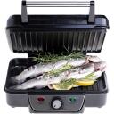 Mesko Grill MS 3050, 1800 W, Must/roostevaba teras, 180&deg; avamine, reguleeritav termostaat, kergesti puhastatav, mitte kleepuv kate