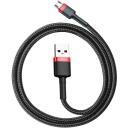 Baseus Cafule Micro USB kabelis CAMKLF-C91, 2m, 1.5A, greitas įkrovimas, duomenų perdavimas 480 Mb/s, nailono pintas