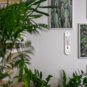 Универсальный белый термометр с гигрометром BIOTERM 025300 (-20°C до +50°C) 25cm