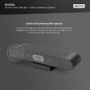 Digitus 4K Visu vienā video bārs DS-55581, 3840 x 2160, 2 mikrofonu, SuperSpeed USB 3.0, melns