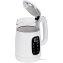 Adler elektriskā tējkanna AD 1305ws, 2200 W, 1.7 L, 40-100 &deg;C, automātiskā izslēg&scaron;anās, LED displejs, pretkalkuma filtrs