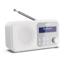 Sharp Tokyo kaasaskantav digitaalne raadio DR-P420(WH), DAB/DAB+/FM, Bluetooth 5.0, 4 x AA aku, valge