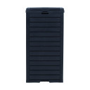 Atkritumu tvertne GALA 41x41xH86cm/118L, melna plastika 28576