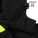 Žiemos striukė Nova, 2XL, Pesso, juoda/geltona, 3000g/m&sup2;, 5000 mm
