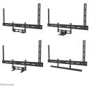 Neomounts videobar rinkinys AV2-500BL 43-110" VESA 10 kg universalus, 200 x 200 iki 800 x 600 mm, juodas, plienas