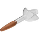 Plant irrigator - leaf transparent with ceramic spike, 120 ml BIOOGROD 720988, 8.8x6x20 cm, 37 g