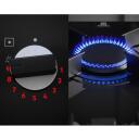 Electrolux gāzes-indukcijas plīts KDI641723K, 590x520mm, 2 indukcijas zonas, 2 gāzes degļi, 1800/2800W x 2, 1900W, 2700W
