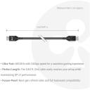 Club3D DisplayPort 2.1 CAC-1093 kaabel 3m, 54Gbps, 8K120Hz, 2160p/4320p, sirge pistik, must