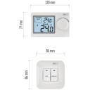 Emos Juhtmevaba termostaat P5614, 230V AC, 868MHz, 100m, manuaalne, temperatuurih&auml;lve &plusmn;0,2&deg;C, valgustusega