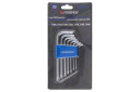 L formos TORX raktų rinkinys 7 vnt, FORSAGE, F-5071T, T10H - T40H, chromuotas plienas, patogus laikiklis