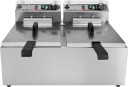 Profesionāla fritētava 2x11,5L, YG-04624, YATO, divas kameras, 5000W jauda, nerūsējošais tērauds