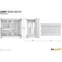 Be Quiet Kaste LIGHT BASE 900 DX BGW70, 532mm, 327mm, 484mm, 4x2.5", 1x3.5", 8 papla&scaron;inā&scaron;anas sloti, RGB apgaismojums