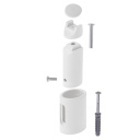 Electric bathroom radiator with LED display, 600 W power, and IP24 protection AD 7824 White Adler