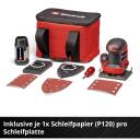 Einhell Akutoitelise k&auml;sih&ouml;&ouml;vel TE-OS 18/113 4460730, 18V, 22 000/min, 1,8mm, tolmu kogumise kast, 2 lihvimisplaati