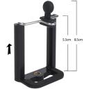 Maclean Universālais statīvs MC-164, 36-102cm, 2kg, regulējams statīvs, mobilā telefona turētājs, soma