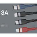 Orsen USB кабель S51, 3A, 1м, TPE + ткань, YD/T 1591-2009