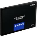 Goodram Kietasis diskas SSD CX400-G2 SSDPR-CX400-512-G2, 512 GB, SATA III 6 Gb/s, 550 MB/s, 500 MB/s, 2,5''