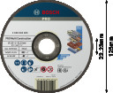 Univers. grie&scaron;anas disks 125x22,2x1,0 mm MultiCon., Mazām leņķa slīpma&scaron;īnām PRO MULTI CONSTRUCTION GRIEZĒJDISKS, 2608602385, BOSCH