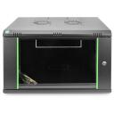 Digitus Rack Kaste DN-19 07-U-EC-SW, 38.9 x 60 x 45 cm, 7U, melna, priek&scaron;ējais atslēgas slēdzis