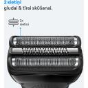 Braun skuveklis 300s 604109, 20min, NiMH, 3 Flex skū&scaron;anās sistēma, ūdensdro&scaron;s, ātrā uzlāde