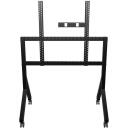 Onkron TV alus TS2081-B, 70-110 tolli, maksimaalne koormus 125 kg, VESA 200x200-1000x800, 1 riiul, 4 ratast, must