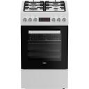 Beko FSE52323DWD plīts, 600mm, 500mm, 850mm, 45kg, gāze, 1 cepe&scaron;krāsns, 55L, 4 zonas, 6 funkcijas, A+++