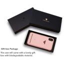 VixFox Maciņ&scaron; CSBS-iPh-XS-pink, 5.8'', rozā, Apple iPhone XS/X saderība, vegāna āda, neslīdo&scaron;a virsma