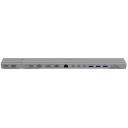 Hyper | HyperDrive Triple-4K dokstacija HD156-GL, 3xHDMI, 3xDP, 2xUSB-C, 100W, Gigabit Ethernet, sudraba