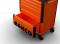 Tööriistakapp ,. E72, 952x510x782mm, oranž, 1472K5, BAHCO
